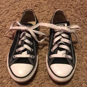 Unisex kids converse size US 12 Black
